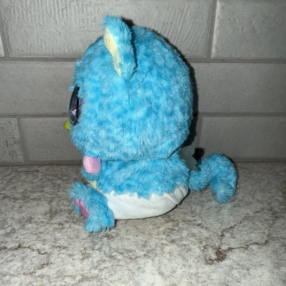 Hatchimals Hatchibabies Blue Pink Baby Owl Bird Interactive Plush Toy Works 6 In